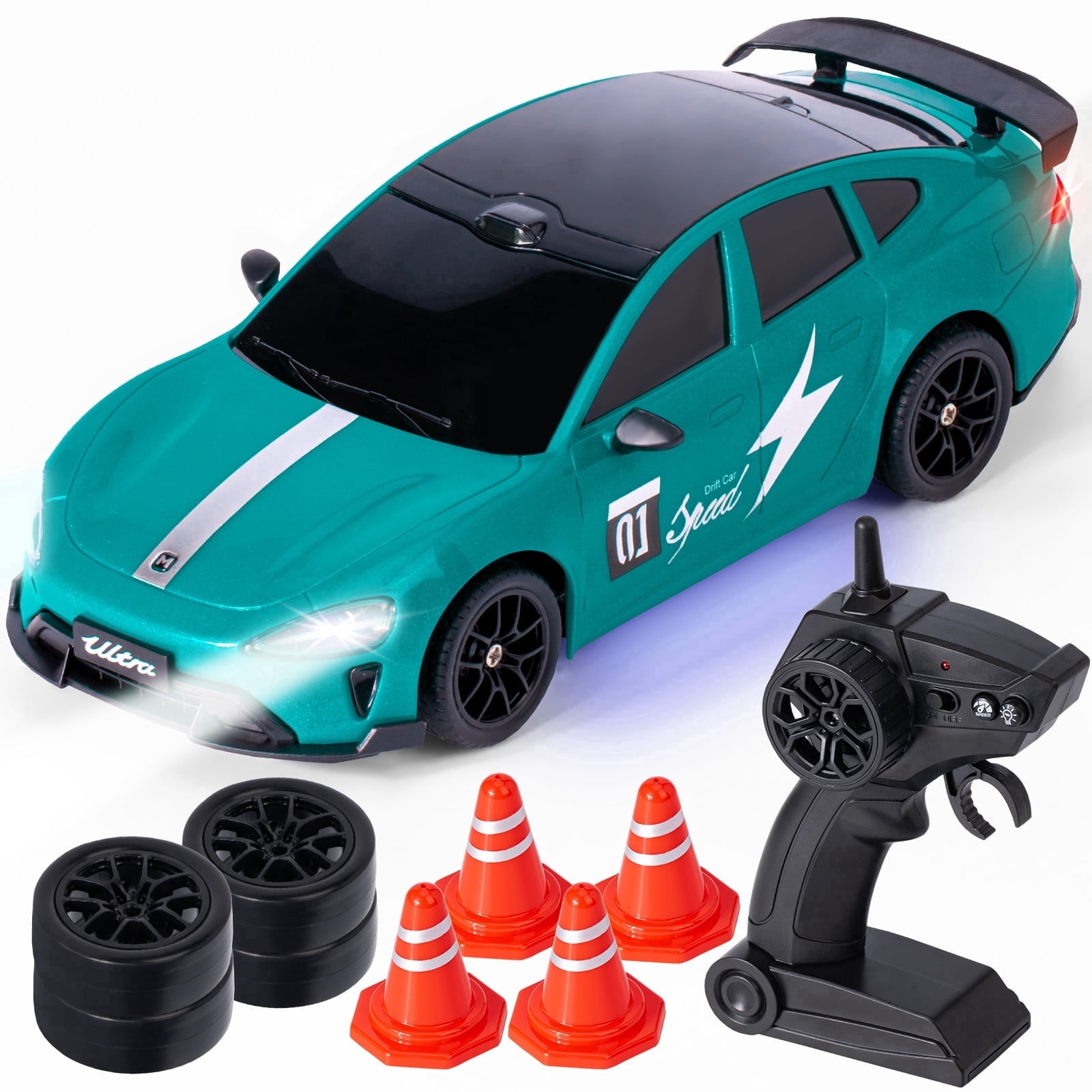 RAPID PRO 4WD RTR ホビーラジコン New Bright 1:10 R/C Chargers Ford Raptor - Red Style 61088U-R