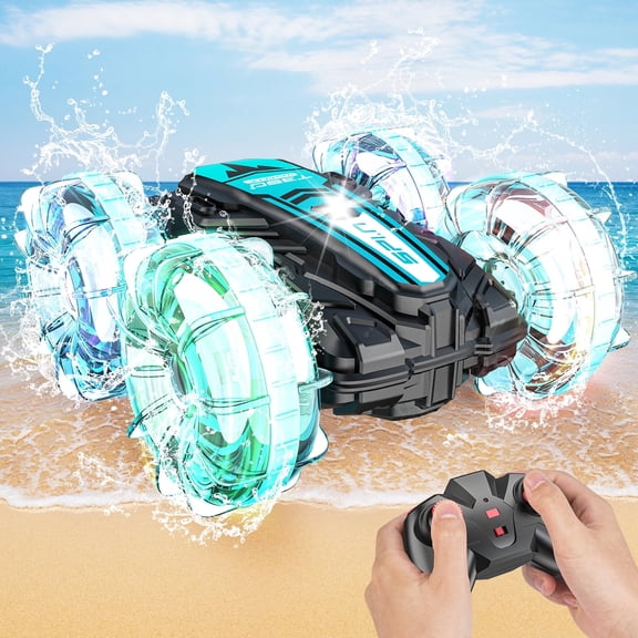 RC Car for Kids, 2.4 GHz Amphibious Remote Control Cars All Terrain Toys Boys Girls Gifts