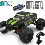 RC Cars 1: 16 Scale All Terrain 4x4 Remote Control Car for Adults & Kids, 40+MPH Waterproof Off-Road RC Trucks, 2.4Ghz Radio Controller, 2 Batteries, 2 Car Bodies