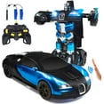 thumbnail image 1 of RC Cars Robot for Kids Remote Control Car Transformrobot Gesture Sensing Toys with One-Button Deformation and 360°Rotating Drifting 1:14 Scale , Best Gift for Boys and Girls (Blue), 1 of 6