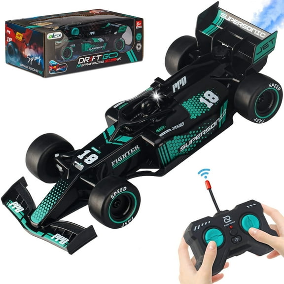 RC Cars for Kids, Rechargeable Remote Control Race Car, RC Stunt Cars Toys with Headlight Sprayfor Boys Girls 3+YO, Blue