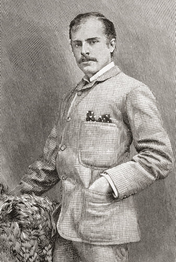 RC Carton born Richard Claud Critchett 1853 - 1928 British actor and playwright From The Strand Magazine published 1897 Canvas Art - Ken Welsh Design Pics (22 x 34)