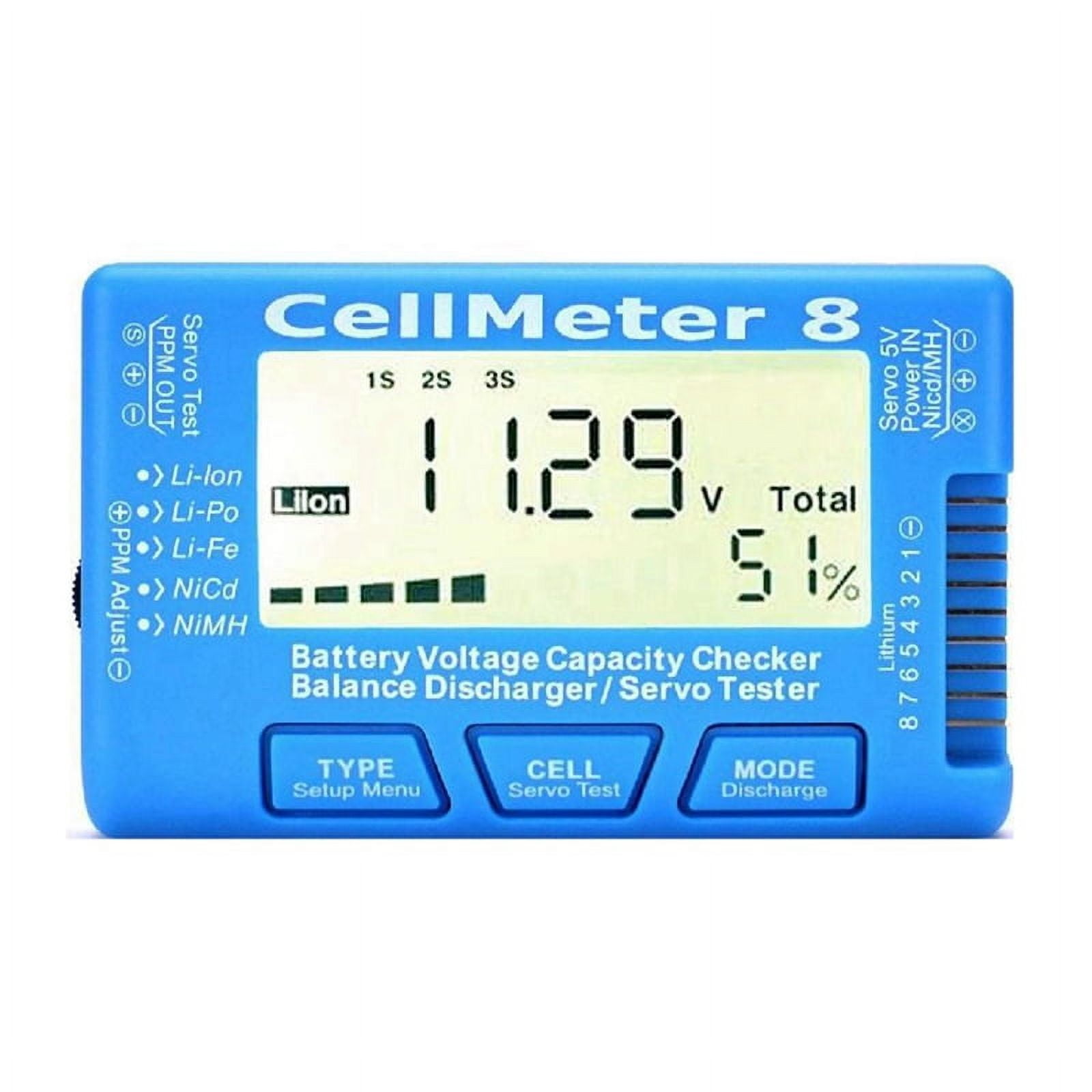8 Cell Battery Capacity 8S Lipo Voltage Test Meter