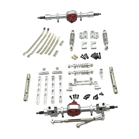 RC Chassis Upgrade Front Rear Assembly Spare Parts with Metal Construction for 1/12 Scale MN82S 82PRO Hobby Cars