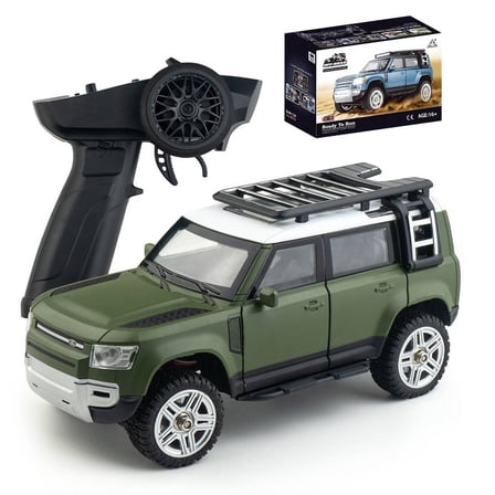 RC Climbing Car 4WD Alloy Chassis 2.4GHz Remote Control Car Off-Road Crawler Model SG-2402 Ready to Run Gift(Green)