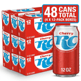 thumbnail image 1 of RC Cola Cherry Cola 12oz Cans 48 Pack Cherry Soda Bulk Drink, 1 of 1