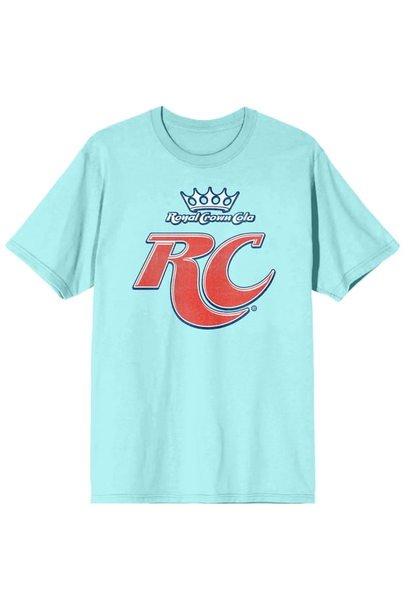 RC Cola Logo Men's Celadon T-shirt-XXL