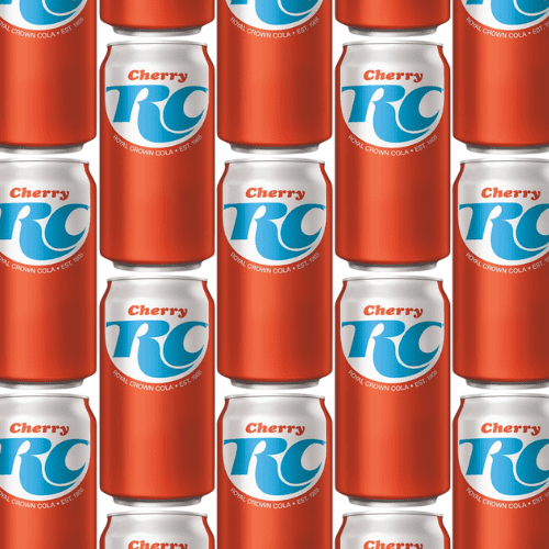 RC Cola RC Cherry Soda Pop, 48 Pack, 12 Fl Oz Cans, Bulk Soft Drink