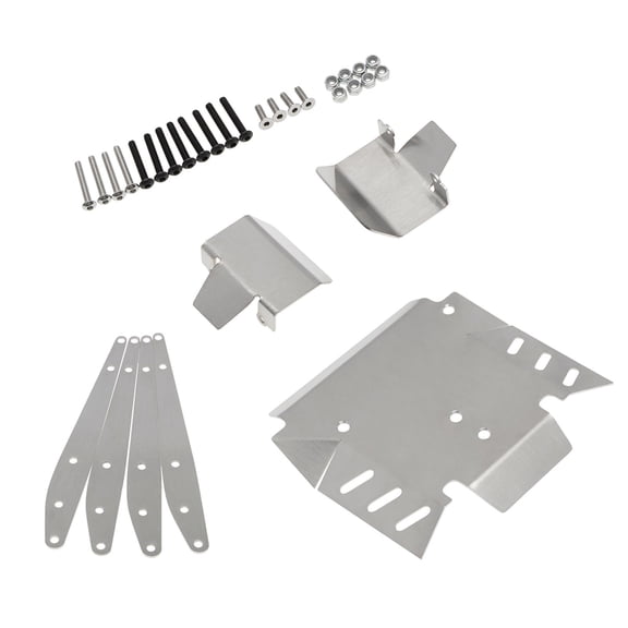 RC Crawler Armor Kit Stainless Steel Chassis and Axle Guards for Axial RBX10 Ryft, Durable Rustproof