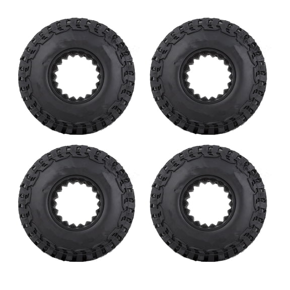 RC Crawler Car Tires Soft Rubber Car Wheels 1/24 for Axial SCX24 Parts