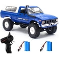 thumbnail image 1 of RC Crawler Truck, Remote Control Pickup Truck with LED Light, 4x4 Off-Road RC Rock Car with Throttle & Steering Control for Kids and Adults, 1 of 7