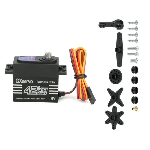 RC Digital Servo with 42kg/cm Torque High Accuracy, Rapid Response, Suitable for Boats and Remote Control Models