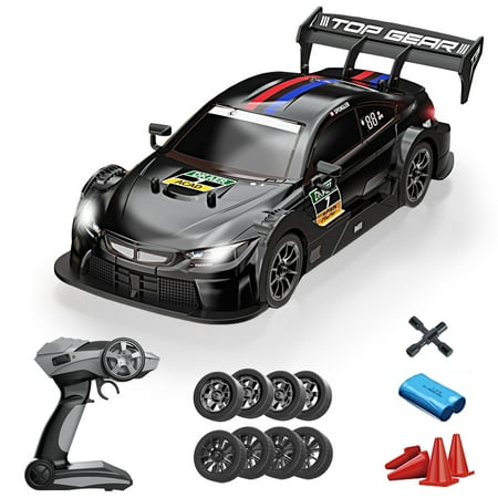 RC Drift Car, 1:16 High Speed Remote Control Racing Car with Headlight Drifting Tires and Racing Tires for Adults and Kids