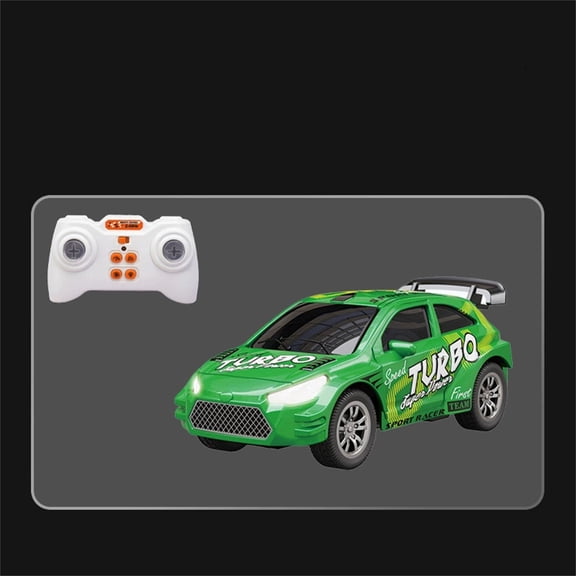 RC Drift Car 1:24 2.4GHz Remote Control Cars 4WD High Speed with LED Lights RC Cars, Two Batteries Drifting Tires Sport Race Car Toys for Kids Adults Boys Girls,Christmas Gifts for Grandkids(Green)