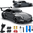 thumbnail image 1 of RC Drift Car, 1:24 Remote Control Car for Kids, 20KM/H 4WD High Speed RC Cars with LED Lights, Two Batteries, Extra Drifting Tires, Vehicle for Adults Boys Girls, 1 of 7