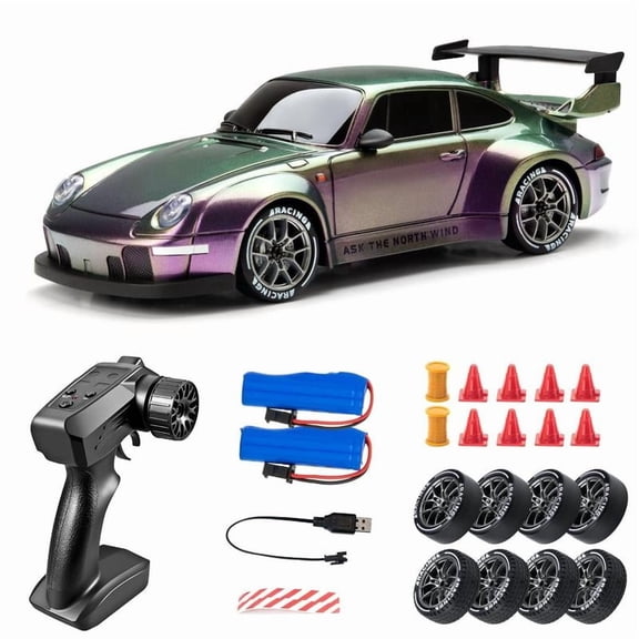 RC Drift Car – 1:24 Scale 4WD Remote Control Racing Car with 2.4GHz & 12.4mph Speed