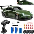 thumbnail image 1 of RC Drift Car, 1:24 Scale Remote Control Vehicle with LED Lights, 2.4GHz 20KM/H 4WD High Speed RC Cars, Drifting Tires＆Two Batteries, Racing Sports Toy Idea Gift for Adults Boys Girls and Kids, 1 of 6