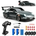 thumbnail image 1 of RC Drift Car, 1:24 Scale Remote Control Vehicle with LED Lights, 2.4GHz 20KM/H 4WD High Speed RC Cars, Drifting Tires＆Two Batteries, Racing Sports Toy Idea Gift for Adults Boys Girls and Kids, 1 of 7