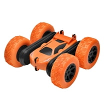 RC Drift Car, 1:43 Scale Drifting RC Cars, 2.4GHz 4WD RC Race Car, 15km/h High-Speed Remote Control Drift Car Vehicle with LED Lights Drifting Tire Racing Sport Toy Car for Adults (Orange)