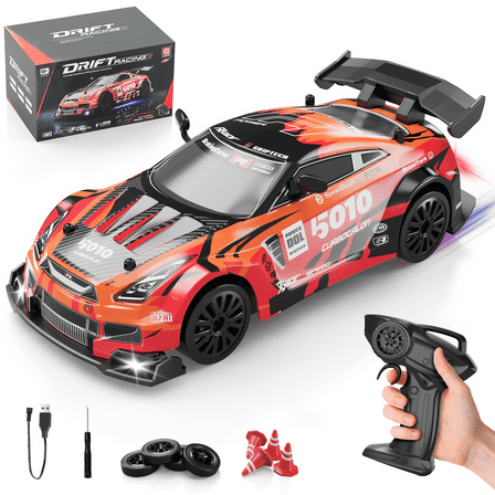 UUGEE RC Cars Toys for 8-11 Year Old Boys, 2.4GHz 4WD High Speed Remote Control Drift Car with Lights, Christmas Birthday Gifts for 6 10 12 Kids