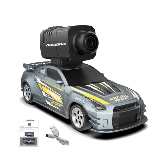 RC Drift Car, 4WD Mini Full-Proportional High Speed RC Race Car with Built-in HD Camera, Led Lights & Gyroscope for Indoor and Outdoor Play, Smart App Control, Ideal Gift for Adults
