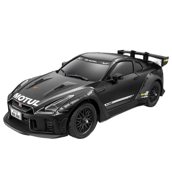 RC Drift Car, MN-268 1:16 Scale 2.4G Full-Proportional Steering High Speed RC Racing Car Model with Led Lights and Gyro, Indoor and Outdoor Play, Gift for Adults (Dual-Speed Modes/RTR)