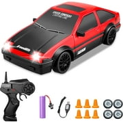 Remote Control Car, RC Car for Adults 1:24 Remote Control High Speed Race Drifting Cars, 2.4GHz 4WD Racing Hobby Toy Car with Headlight for Boys and Girls and Adults