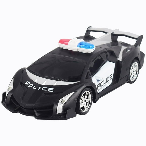 RC Drift Car Remote Control Police Vehicle with LED Lights High Speed Racing Toy Super Drift Action for 3-4 Years Requires 5 AA Batteries