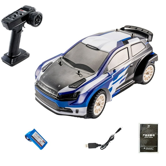 RC Drift Car with Gyroscope, 1:43 Mini 4WD Remote Control Drift Cars with Semi Proportional Throttle and LED Light, RC Racing Vehicle Toy Gifts