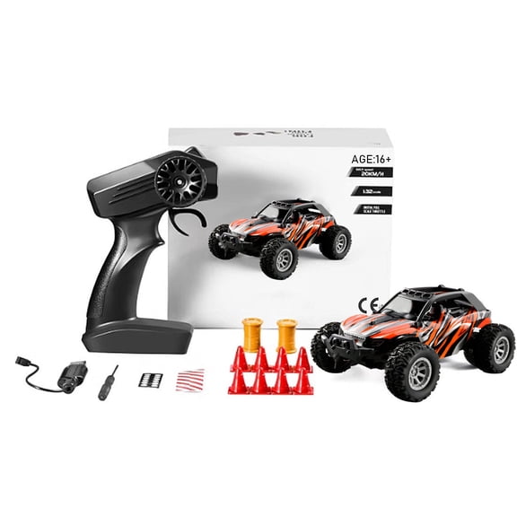 RC Drift Off-Road Car, 1/32 4WD High Speed 20+KM/H 2.4G RC Mini Electric RC Crawler Vehicle Model for Indoor and Outdoor Play, Collectible Gift for Adults (RTR Version)