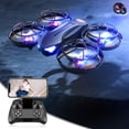thumbnail image 1 of RC Drone For Kids Adults With HD FPV Camera Cool Toys Gifts For Boys Girls Hobby RC Quadcopter With Cool LED Light Full Guards Durable For Beginners, 1 of 8