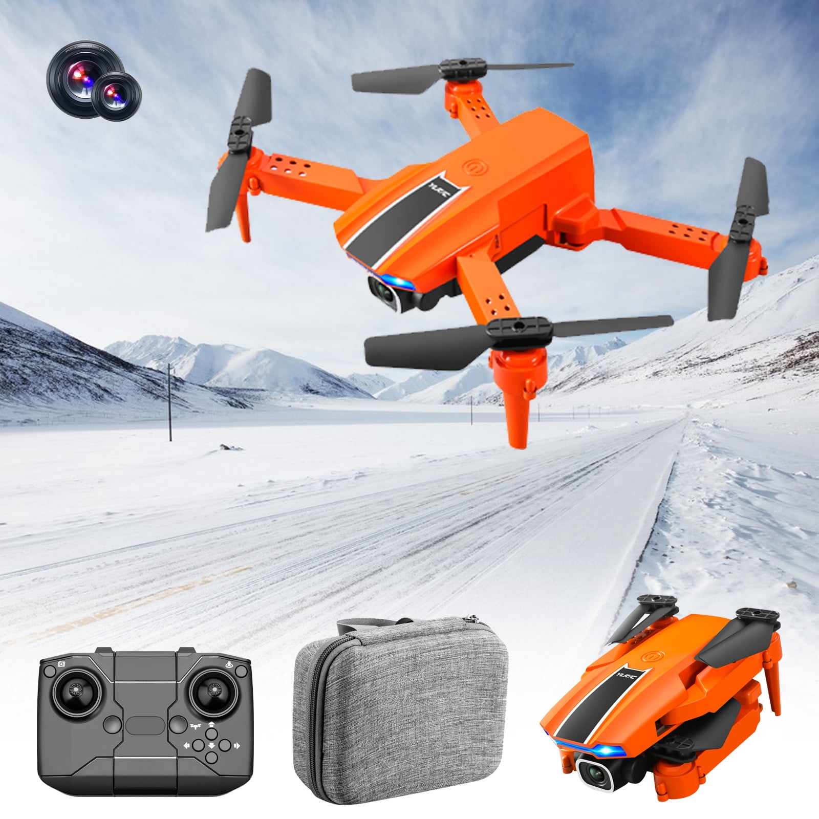 RC Drones with Camera for Adults Kids,Multifunctional Drone Headless ...