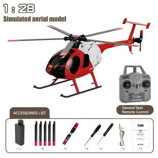F06 RC Helicopter RTF EC135 Model Heli 2.4G 6CH 1:36 Scale 3D
