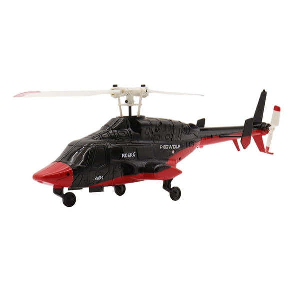 RC ERA A61 AirWolf 110-Size Scale RC Helicopter - RTF w/ Optical Flow Sensor  Auto Stabilization - Black/Red