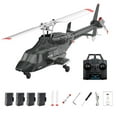 thumbnail image 1 of RC ERA A61 FlyWolf RC Helicopter for Adults, 1/53 Scale 4CH Single Rotor Fixed Height RC Military Helicopter, Remote Control Aircraft Model with One-Key Takeoff Optical Flow Positioning, 1 of 9