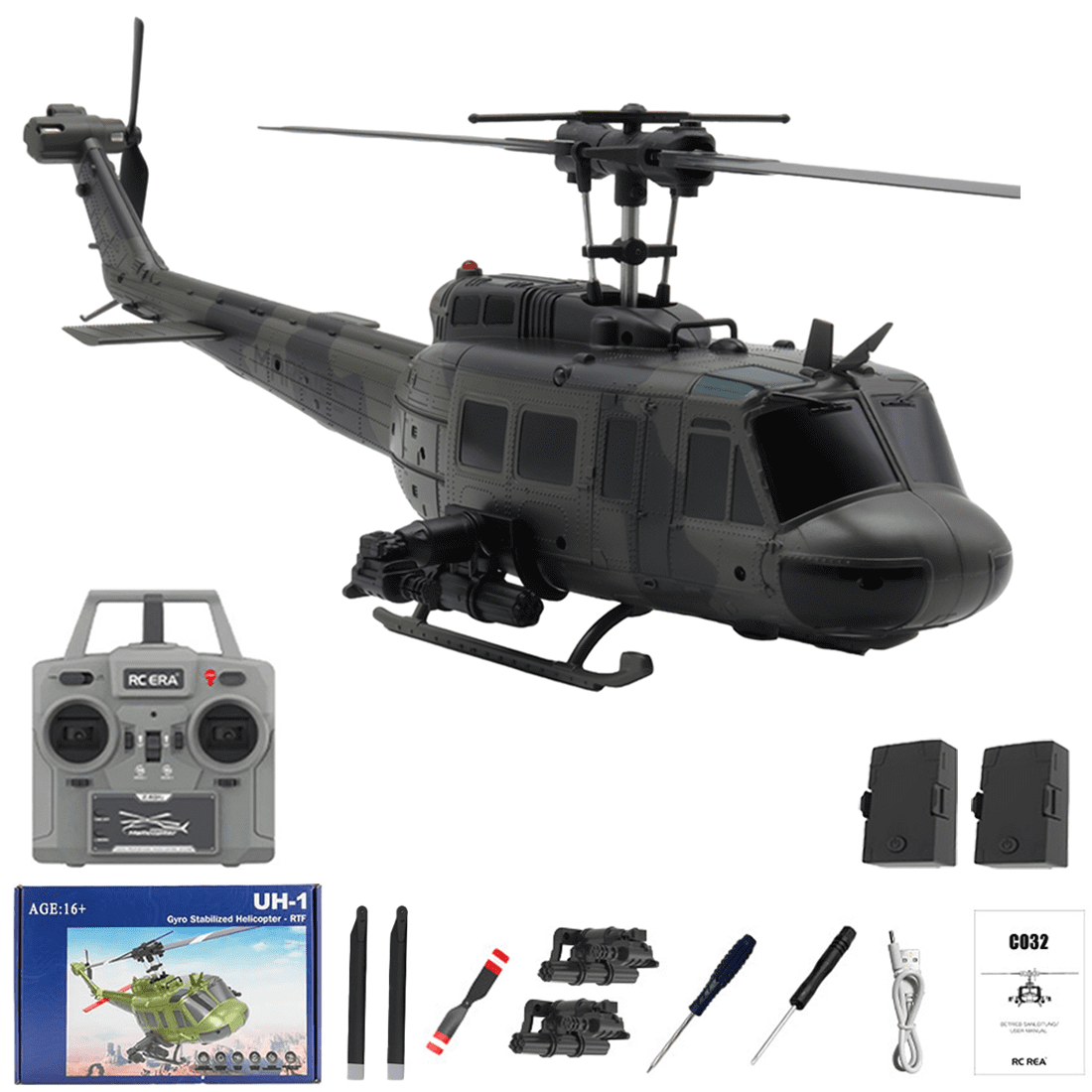 STASRC RC ERA C032 Huey UH-1 Ensemble de pièces de rechange pour STASRC RC ERA C032 Huey UH-1 Ensemble de pièces de rechange pour