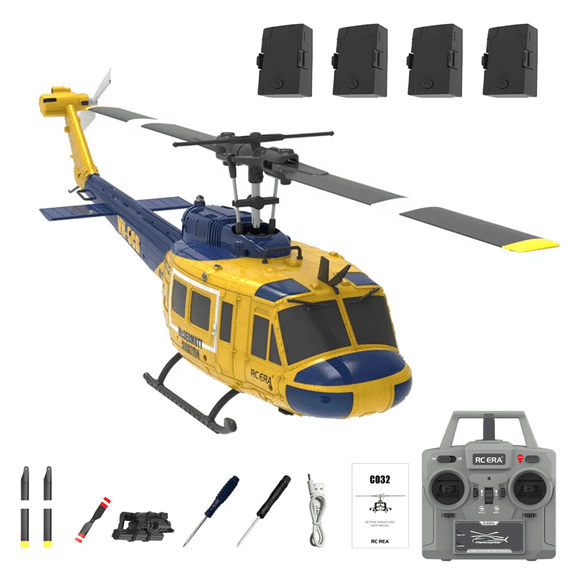 RC ERA C032 UH-1 Huey Remote Control Helicopters for Adult, 2.4G ,1/48 ...