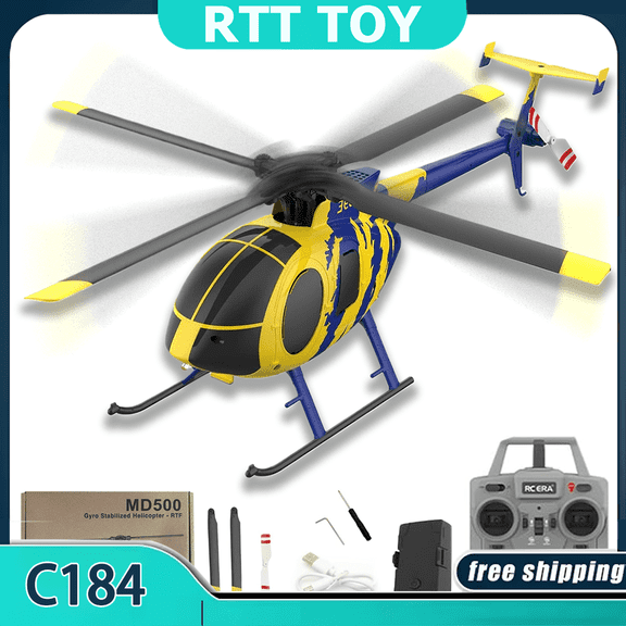 RC ERA C184 RC Helicopter, 6-Axis Gyro Aileronless Helicopter with Altitude Hold & Optical Flow, 4CH Remote Control Aircraft Model for Adults & Beginners