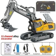 RC Excavator under $5! CQCYD 18 Channel Hydraulic Excavator, 1/14 Scale Full Metal RCToy, G308H RTR Model, Alloy Construction, Professional Grade Remote Control, Collector Edition