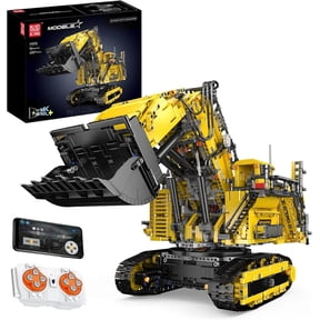 RC Excavator Building Set, 4767 Pieces Truck Construction Vehicle Model, APP Remote Control Truck with Engines, STEM Engineering Toys