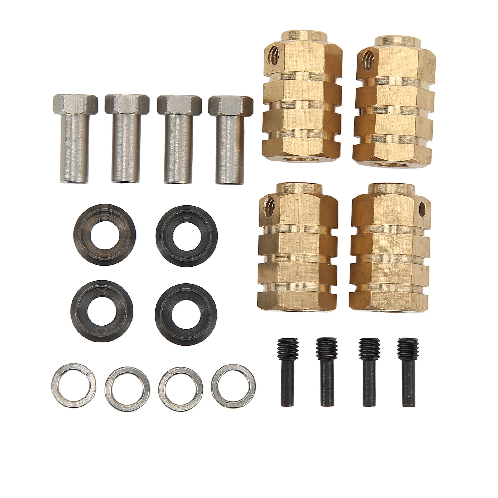 RC Extension Adapter Brass Coupler for 1/10 RC Cars Easy Installation High Strength 20mm