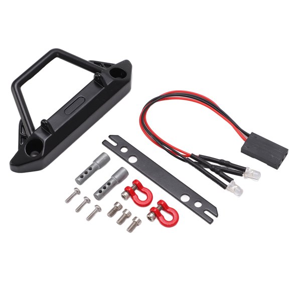 RC Flat Front Bumper Car Protection for Axial SCX24 1/24 Crawler, Metal Construction