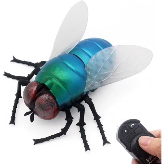 RC Fly Remote Control Prank Toy Realistic Insect Bug Infrared Electronic Fake Mosca Car Scary Joke Trick Vehicle Kids April Fools Birthday Gifts