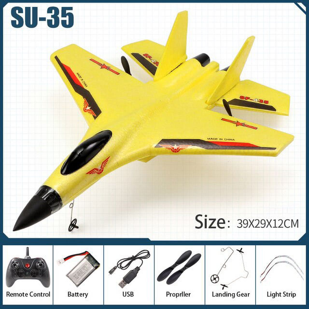 RC Foam Aircraft SU35 Plane 2.4G Radio Control Glider Remote Control