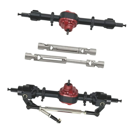RC Front Rear Axles Drive Shaft Metal Adjustable Design for MN82S MN82T Mn82pro 1/12 Scale RC Crawler Car