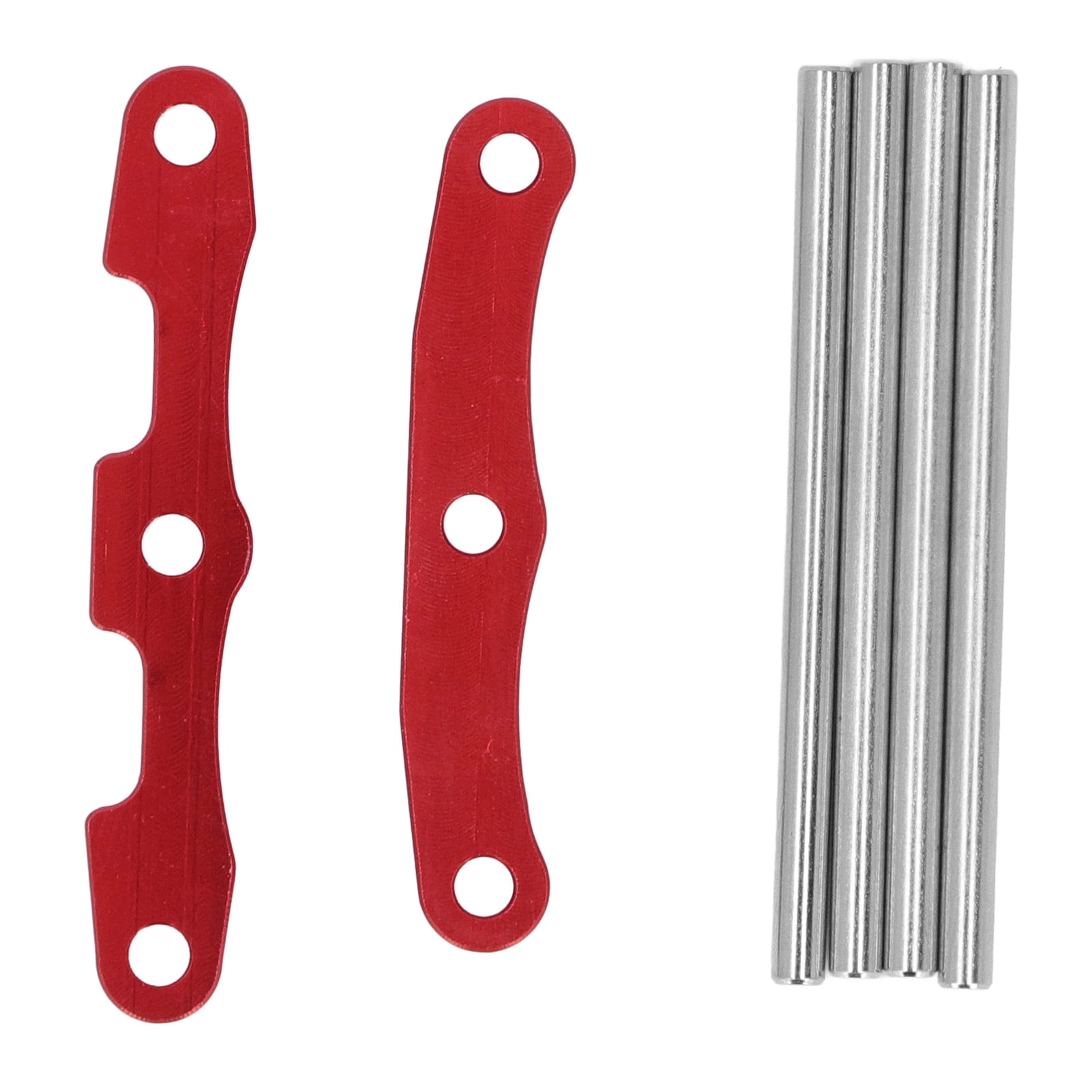 Traxxas 6823R Aluminum Bulkhead Tie Bars - Front & Rear Red Upgrade For Slash 4x4 - View #2