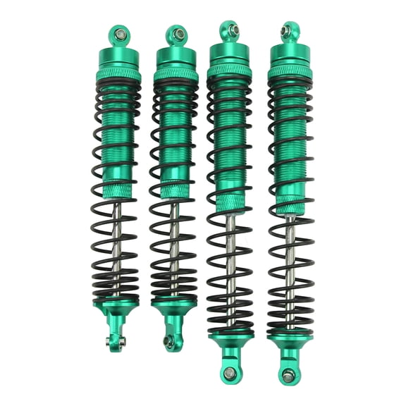 RC Front Rear Shock Absorber Aluminum Alloy Adjustable Assembled Spring Damper for Axis RBX10 Ryft 4WD 1/10 RC Car Green