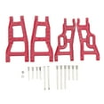 thumbnail image 1 of RC Front Rear Suspension Arm Kit High Strength RC Car Upgrade Parts for Rustler Stampede Slash 2wd 1/10 RC Car Red, 1 of 8