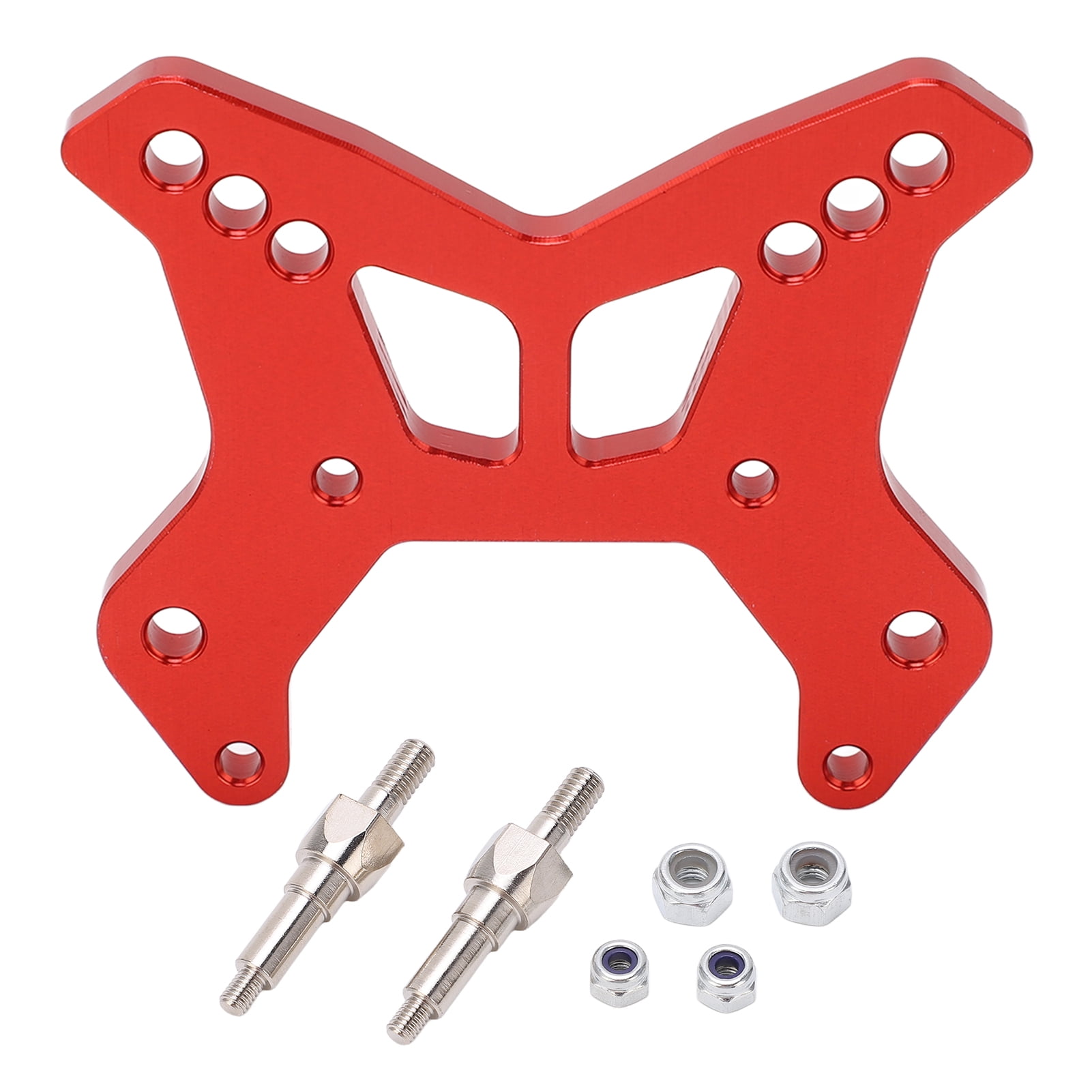 RCAWD Aluminum Chassis Brace Spacers - Red, For Arrma Kraton, Notorious, Outcast & More - 1/8 Scale Upgrade Parts