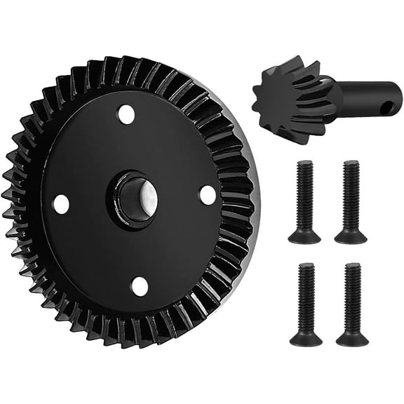 RC Gearbox Front Rear Differential Gears 43T 10T Steel Diff Gear Set for 1/8 Scale 4WD Sledge Off-Road Truck Upgrade Part